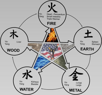 Yin	Liver Yang	Gallbladder WOOD Yin	Heart - Pericardium Yang	Small Intestine 	Triple Warmer FIRE Yin	Spleen Yang	Stomach EARTH Yin	Lungs Yang	Large Intestine METAL Yin	Kidneys Yang	Bladder WATER